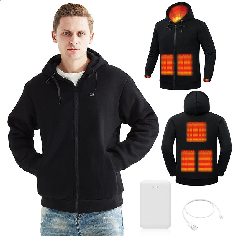 Custom Body Warmer Heated Pullover Hoodie Hooded Heated Sweater for Women Men