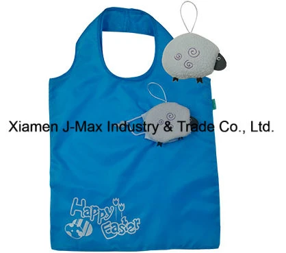 Promotional Reuable Foldable Silk Print 190t Polyester Shopping Bag, Easter Egg Eco Gift Tote Handbag -BSCI, Sedex, Brc, Tesco, M&S, Kaufland-ODM&OEM