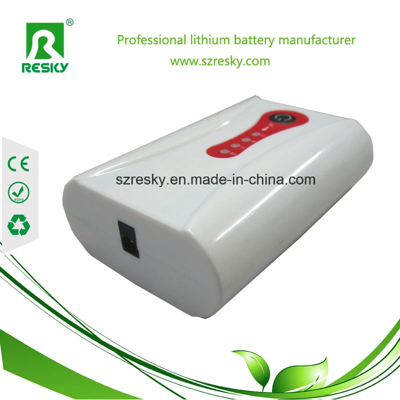 Bateria de lítio recarregável CC de 7,4V 2600 mAh para luvas aquecidas