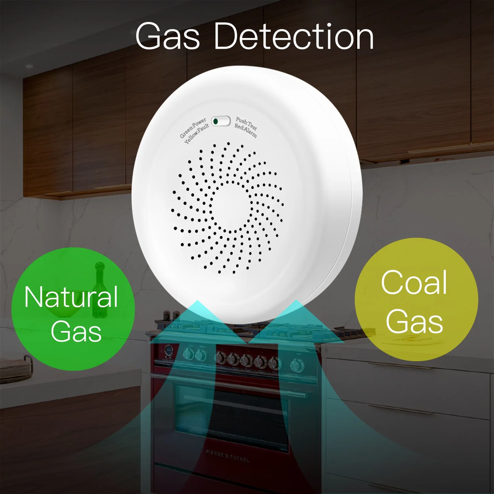 Tuya Zigbee Gas Leak Detector Gas Leakage Sensor Link Smart Home