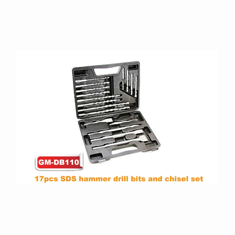 17PCS SDS Hammer Drill Bit and Chisel Set (GM-dB110)