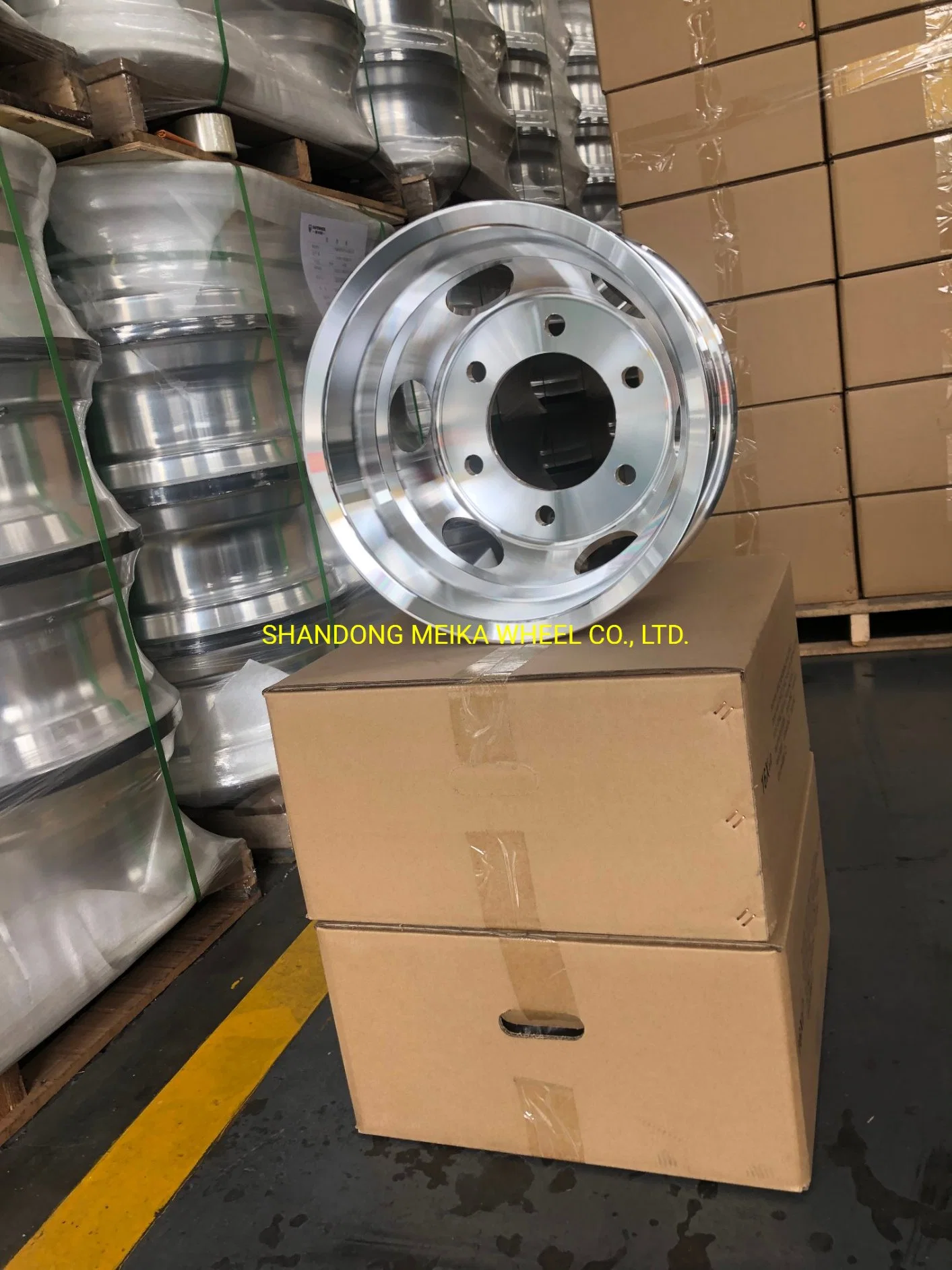 Exports to America, Russia, Europe, Africa Forging Aluminium Alloy Wheels Hub Truck 16.0X6.0