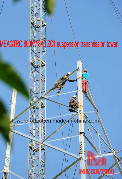 Meagtro 800kv 8A3 Zc1 Suspension Transmission Tower