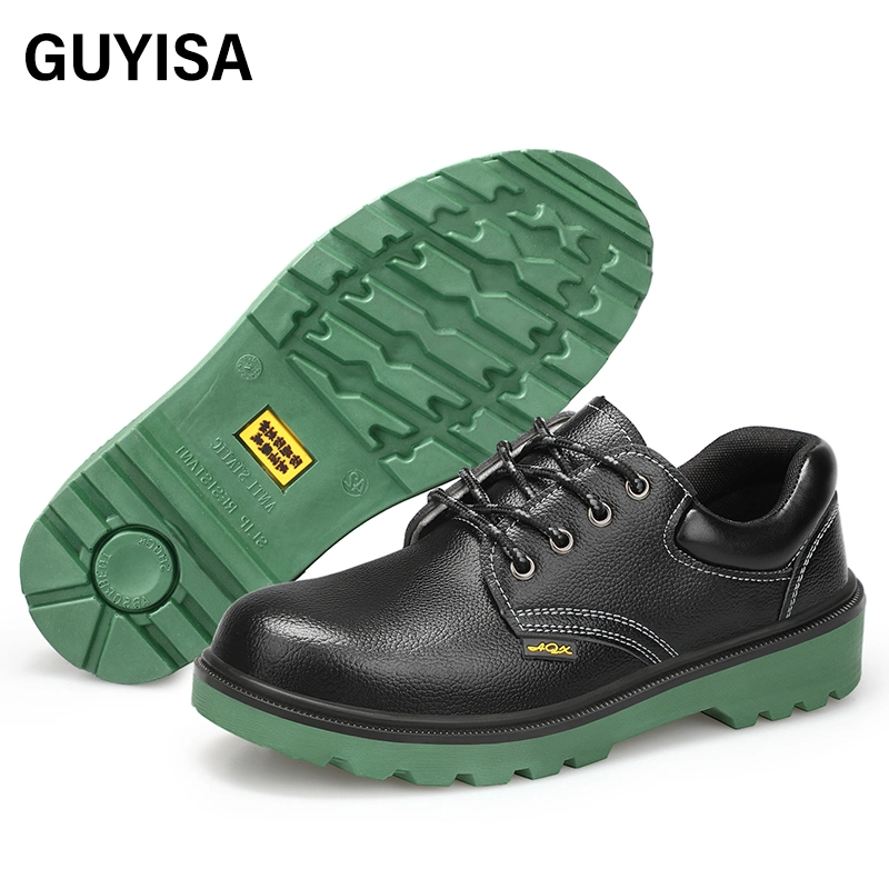 Guyisa Safety Shoes Non-Slip Wear-Resistant Rubber Sole Steel Toe Anti-Puncture
