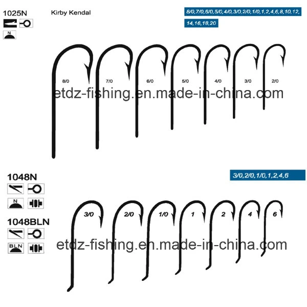 Hook de gusano Hooks de Mar de Kirby Budai o′ de Shaugnessy Carpa de Mar Ganchos de pesca