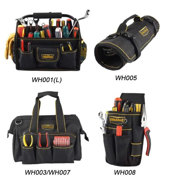 Wholesale/Supplier Nylon Canvas Leather Polyester Tool Belt Rolling Roll up Folding Garden Electrician Waist Outdoor Waterproof EVA Tool Backpack Bag