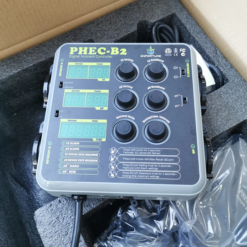 Greenhouse Digital Nutrient Controller Automatic pH/Ec Monitor Dosing System