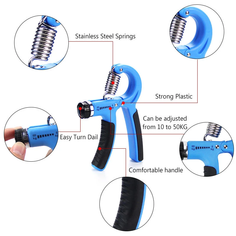 Wholesale/Supplier Grip Strengthener for Muscle Building Adjustable Hand Grip Strength Trainer