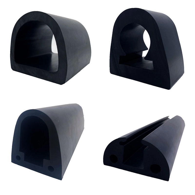 High-Performance Marine Solid D Type Rubber Fender/Rubber Bumper for Wharf and Extruded Marine Boat /Bumper Car