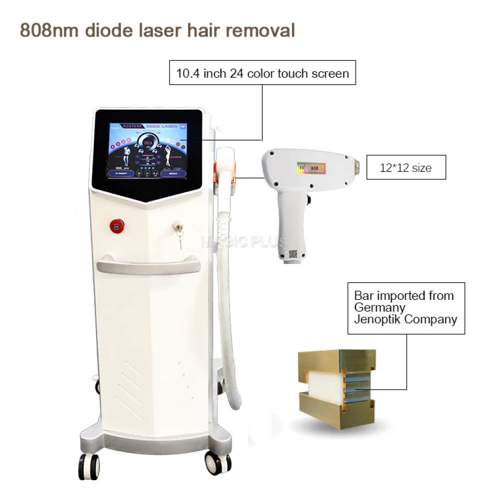 Portable 4 in 1 Epilator Machine 400W 3 Wave 755nm 808nm 1064nm Diode Laser