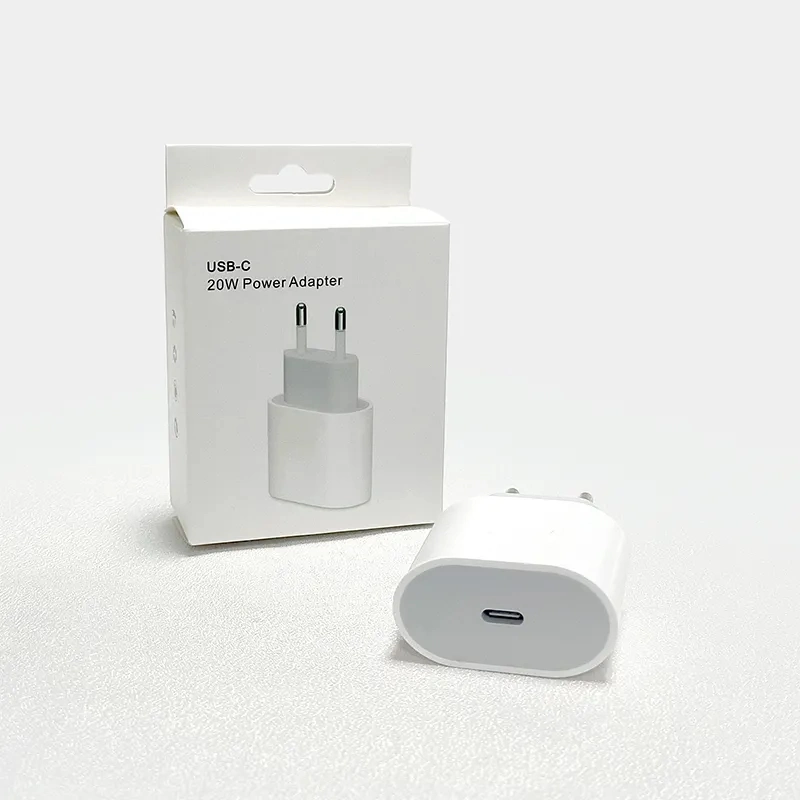 Adaptador USB tipo C original al por mayor PD 20W carga rápida Pared de teléfono celular Cargador de energía para teléfonos Apple 11 12 13 14 X PRO máx