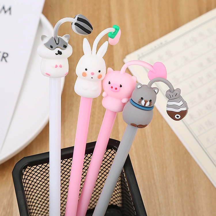 Cartoon Cute with Food Pendant Student Neutral Pen Black 0.5 Neutral Pen