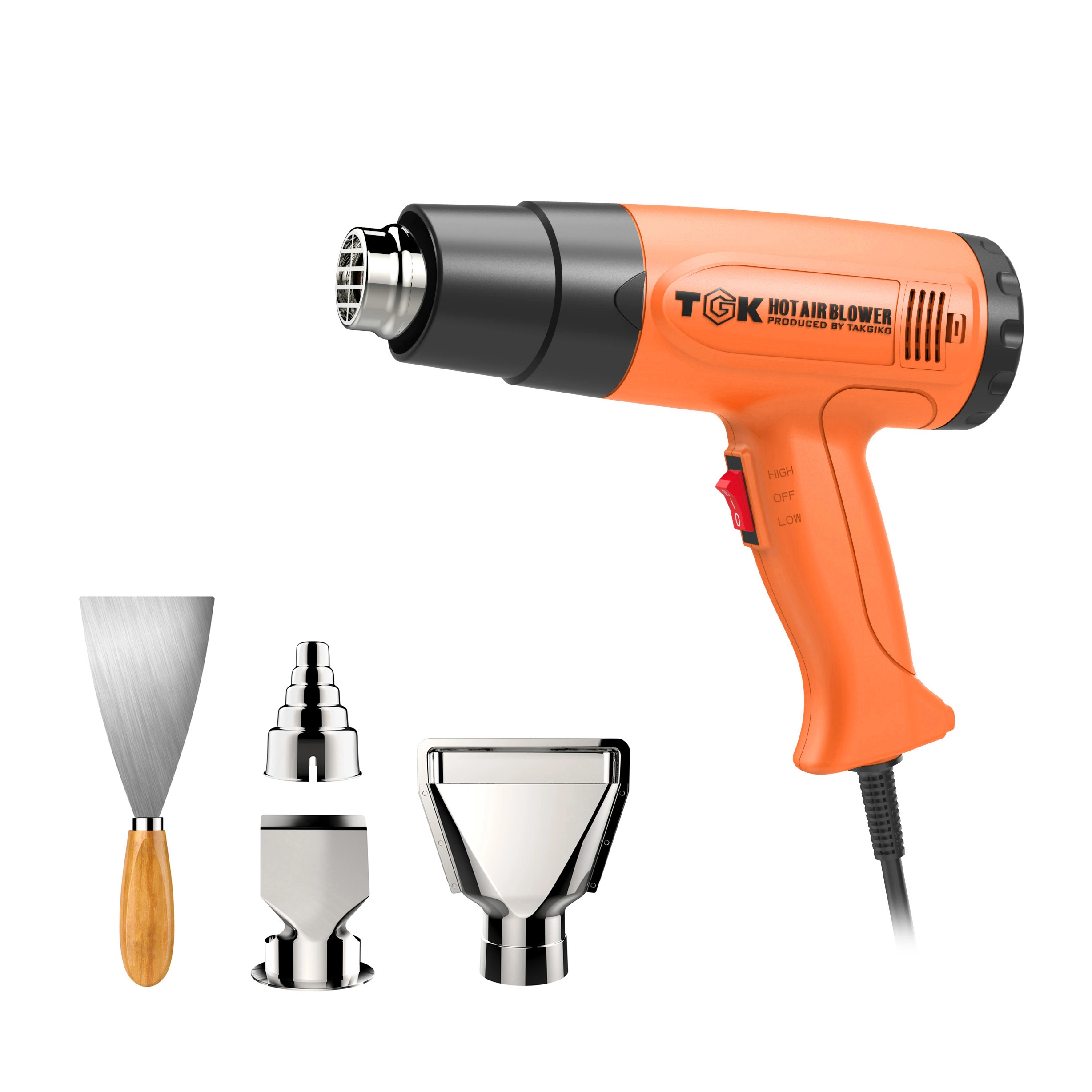 Tgk 1800W High Quality Industrial Handheld Electric Heat Gun for Plastic Welding Seal Plastic Hg6617s