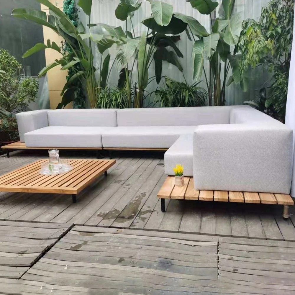 Salón de ocio al aire libre Muebles de Jardín Sofá moderno mobiliario de patio Waterproof