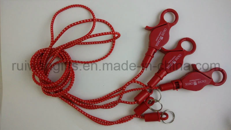 Custom Plastic Springs Mobile Strap with Coil Keychain