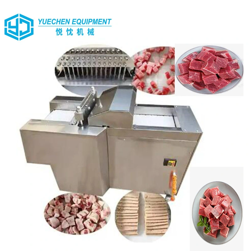 Automatic Electric Meat Cube Cutter Fish Dicer Cube Cut Goat Pork Meat Cutting Machine Chicken Beef Slicer