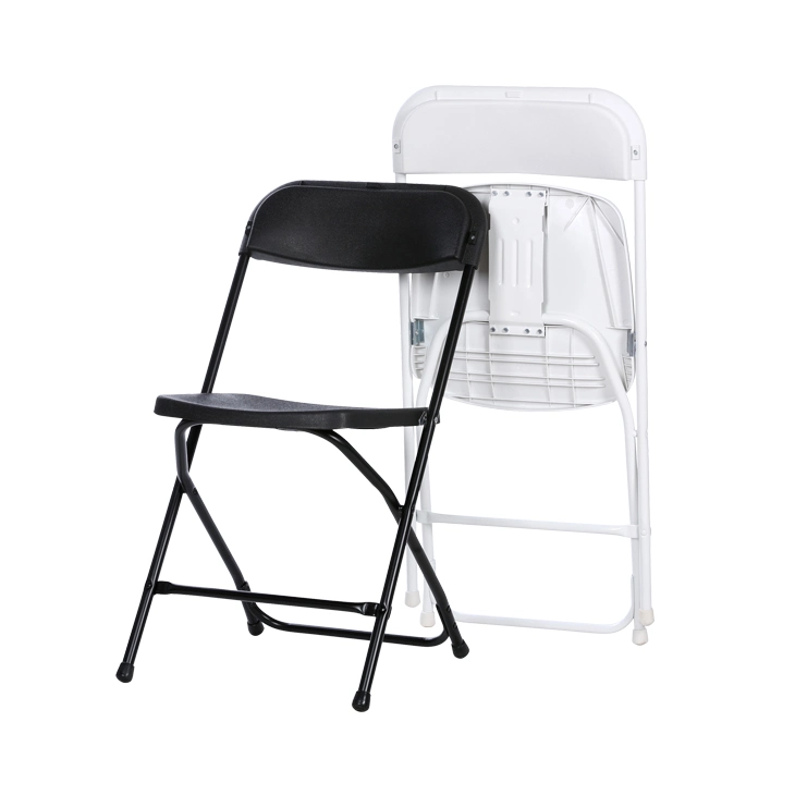 Luxury Black Traditional Outdoor Furniture Garden Plastic Folding Chair for Events