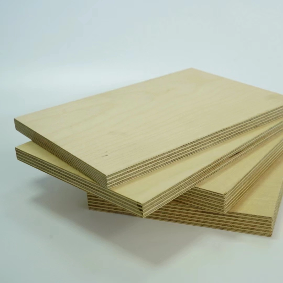 Eucalyptus Core Okoume/Birch Wood Veneer Faced Commercial Plywood Used for Building