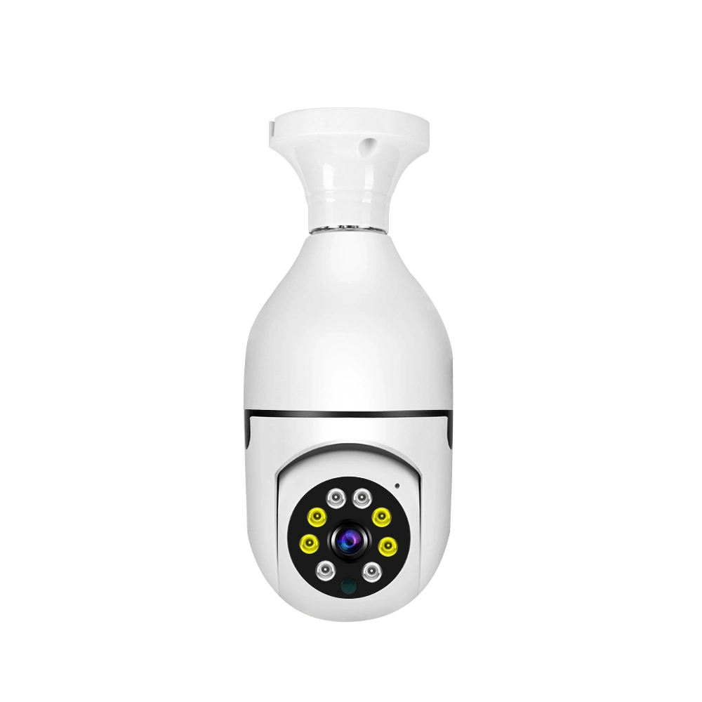 مصباح إضاءة مزدوجة بزاوية 360 درجة، كاميرا CCTV مقاومة للرياح البانورامية