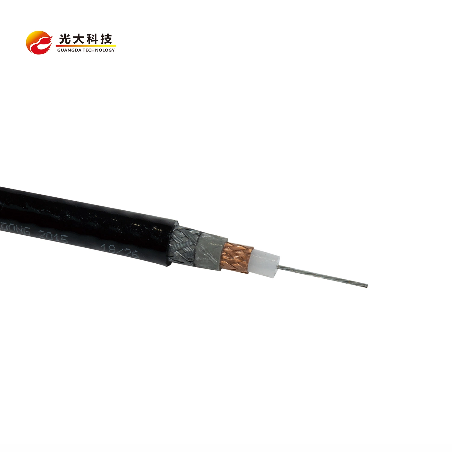 305m RG6 Rg59 Rg58 with Power CCTV Camera Rg59 2c Siamese Coaxial Communication Cable Rg59 2DC 1000FT Black White