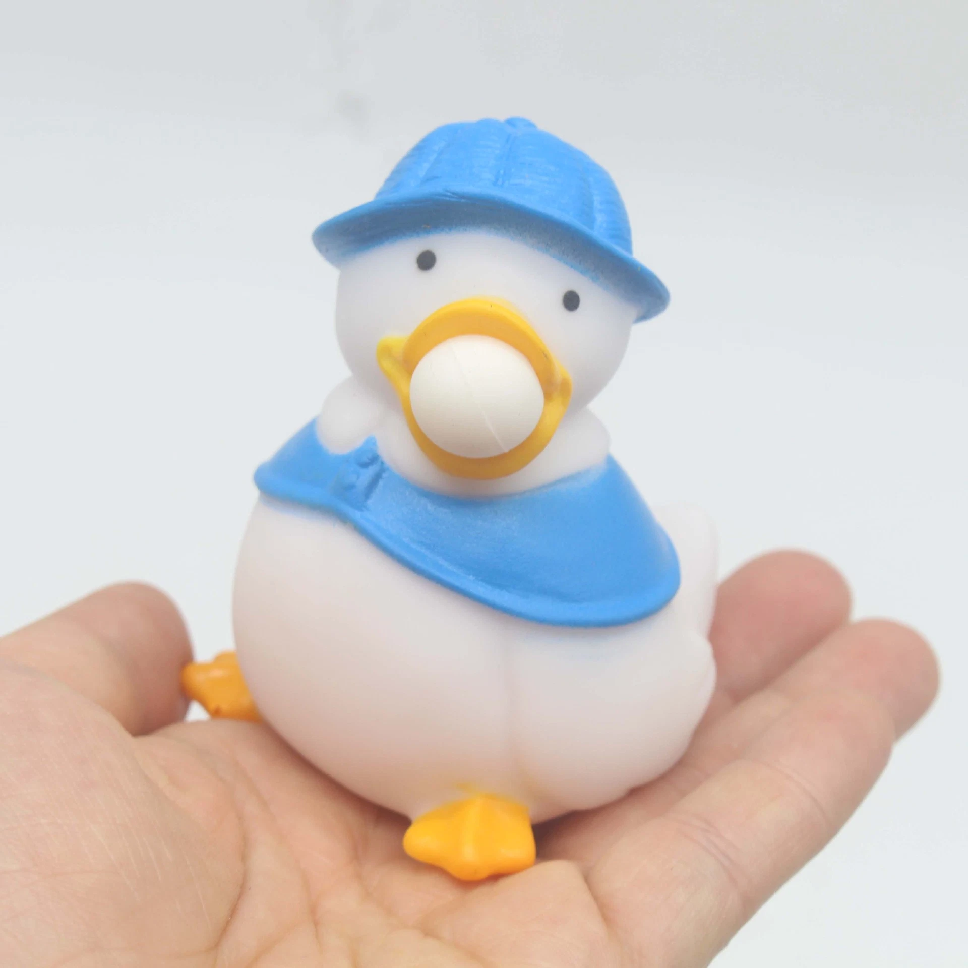 Squeeze Spit Bubble Duck Blow Balloon Duck Decompress Toy