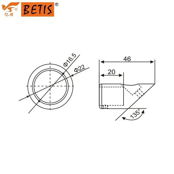 Salle de bains Accessoires matériels Shower-Enclosure Support-Bar Mitered Support de collier de fixation murale