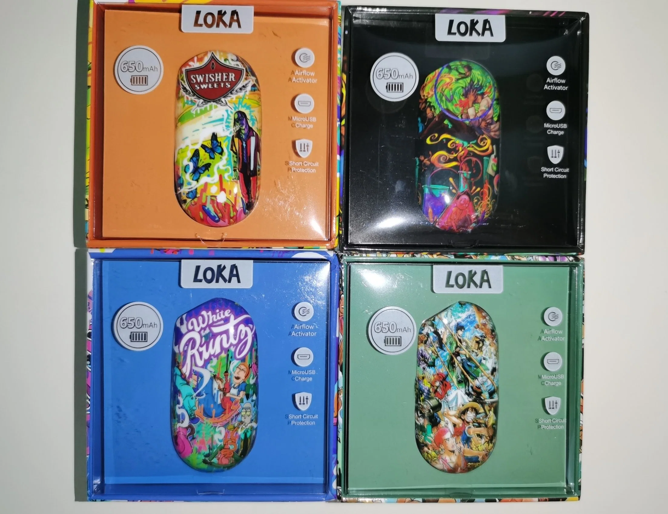 Wholesale/Supplier Distirbution 510 Thread Box Battery Vape Loka 650 mAh