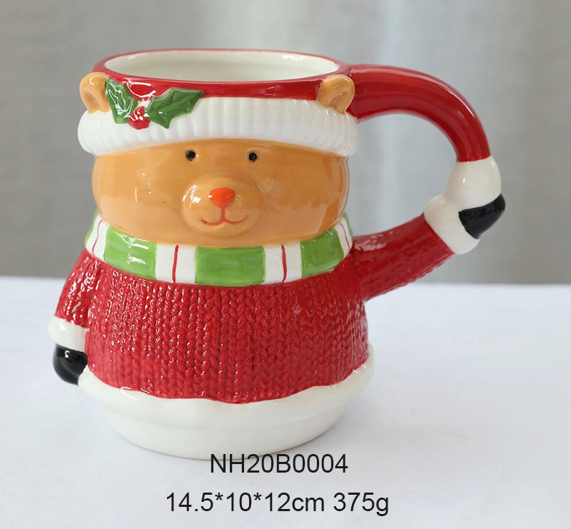 Dolomita Cheap personalizable ciervo Snowman oso taza tazas de cerámica Regalo divertido de Navidad