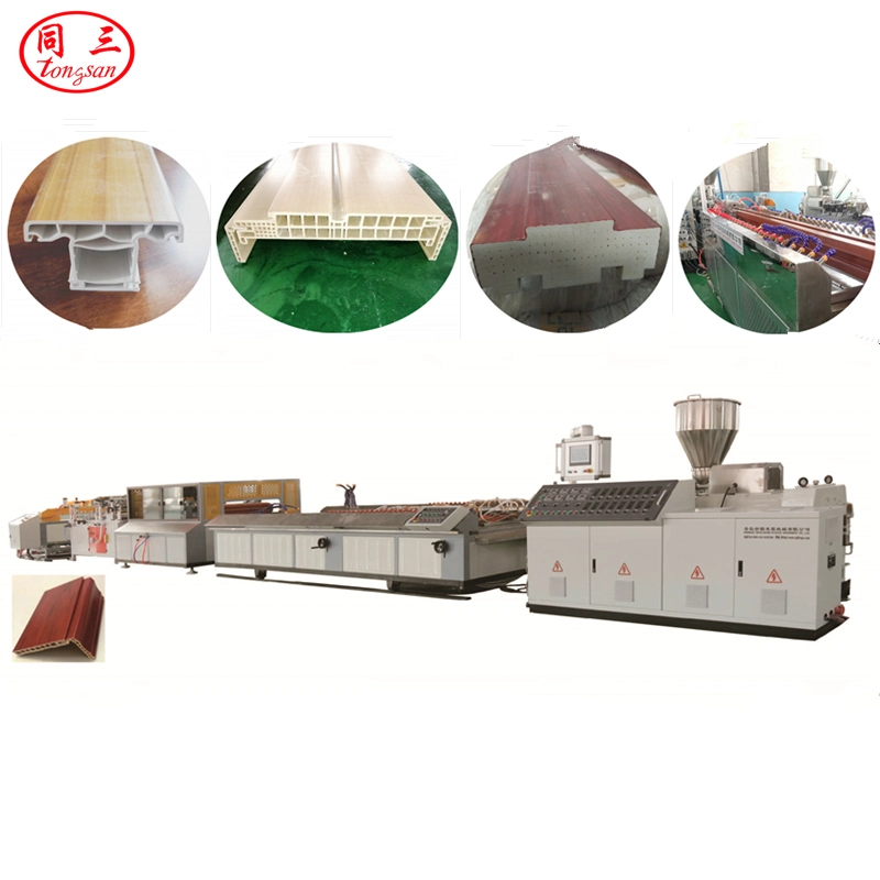 PVC WPC Door Frame Profiles Extruder / Wood Plastic Composite Doors Board Panel Making WPC Machine/ PE WPC Decking Fence Production Line