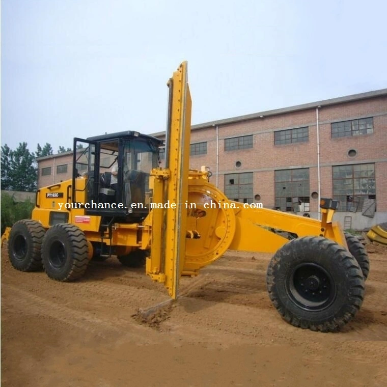 High quality/High cost performance Py Series 165-220HP 4m Width Hydrodynamic Self-Propelled Articulated Motor Grader with Rear Ripper