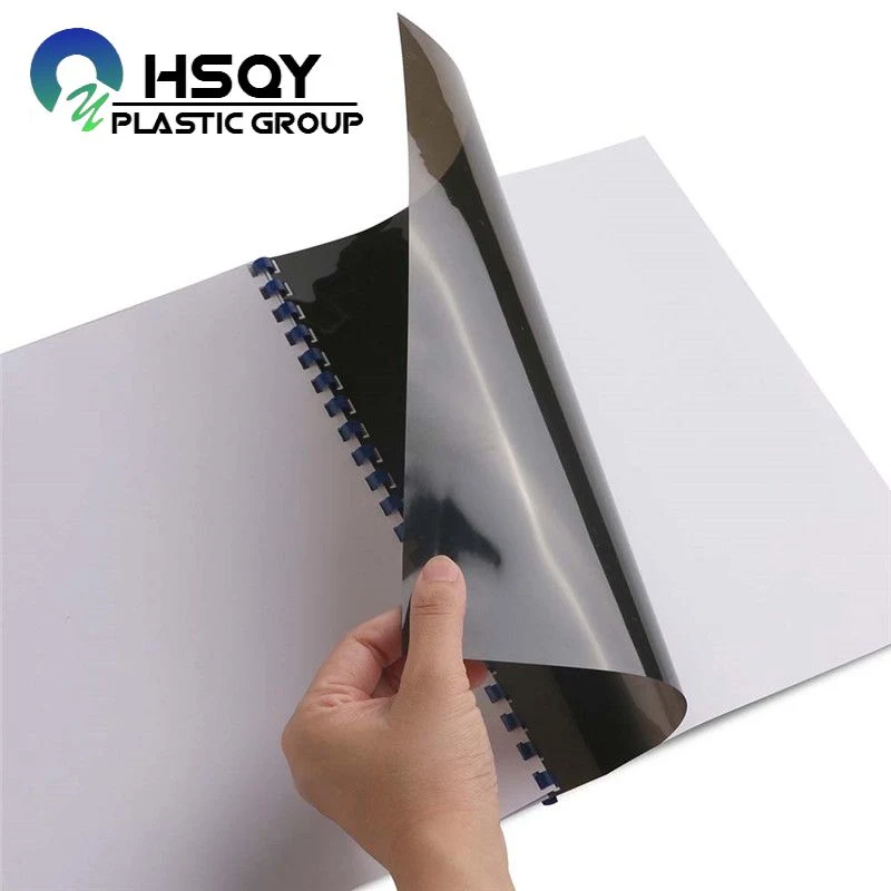 250 Micron A3 A4 A5 Letter Size Transparent Clear PVC Binding Sheet Book Notebook Covers