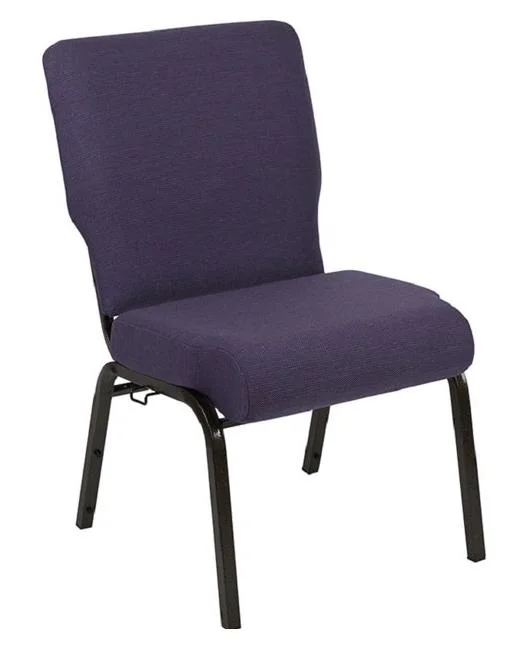 Professional Manufacturer of Charcoal Fabric Metal Church Worship Auditorium Chair  (ZG13-010)