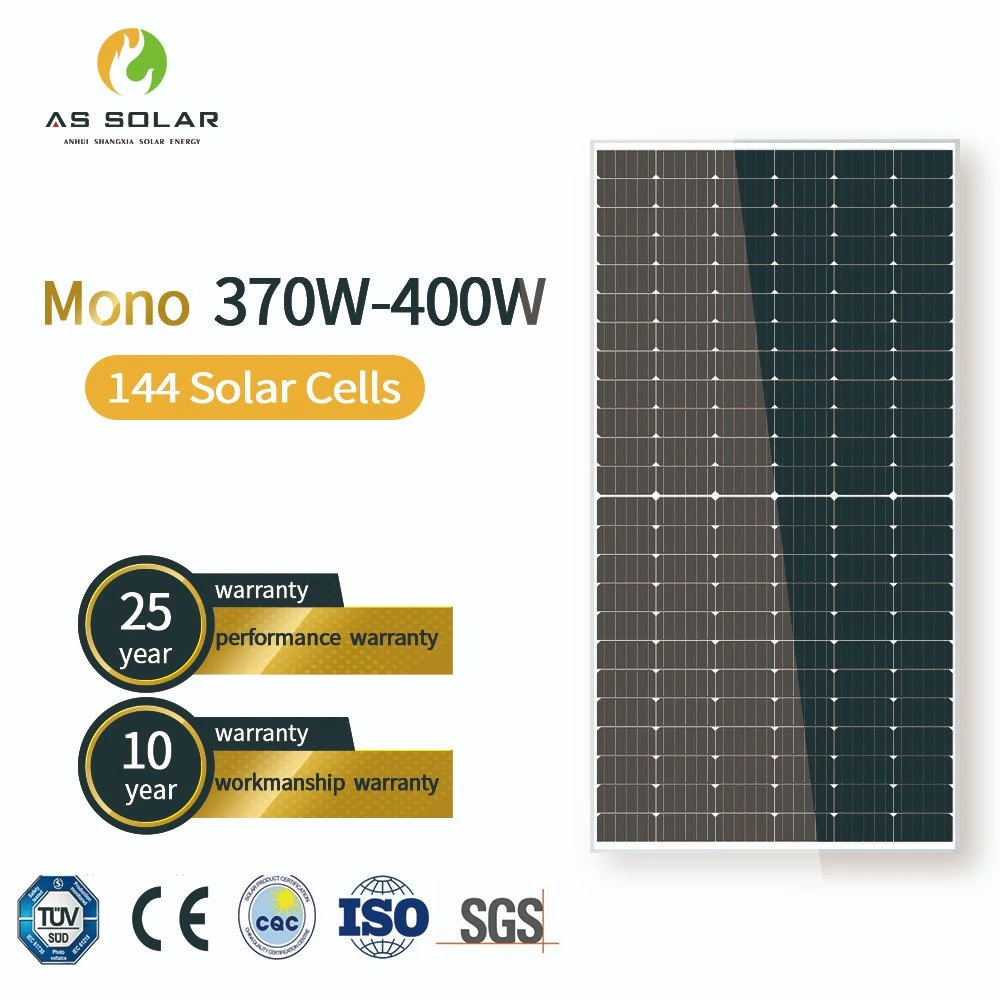 300W 400W Poly Solarmodul 72 144 Zellen Aluminium Rahmen Laden 36V Batterie 36V DC Solar Klimaanlage