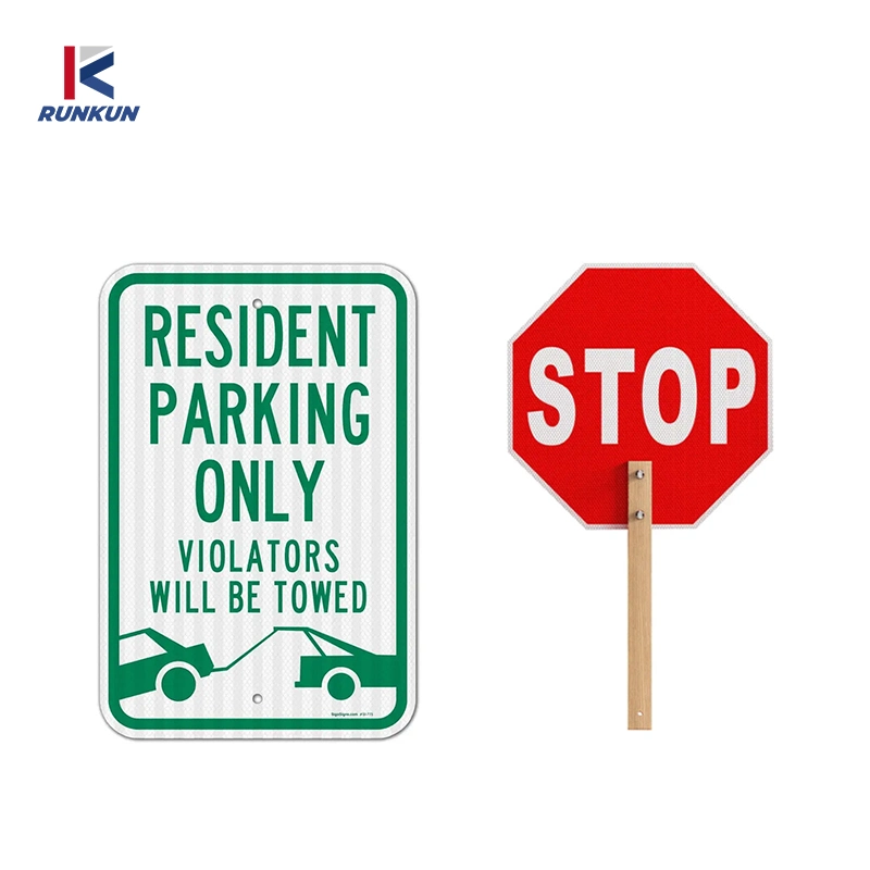 Customized Traffic Sign Slow/Stop/Parking Signs with High Reflective Sheet