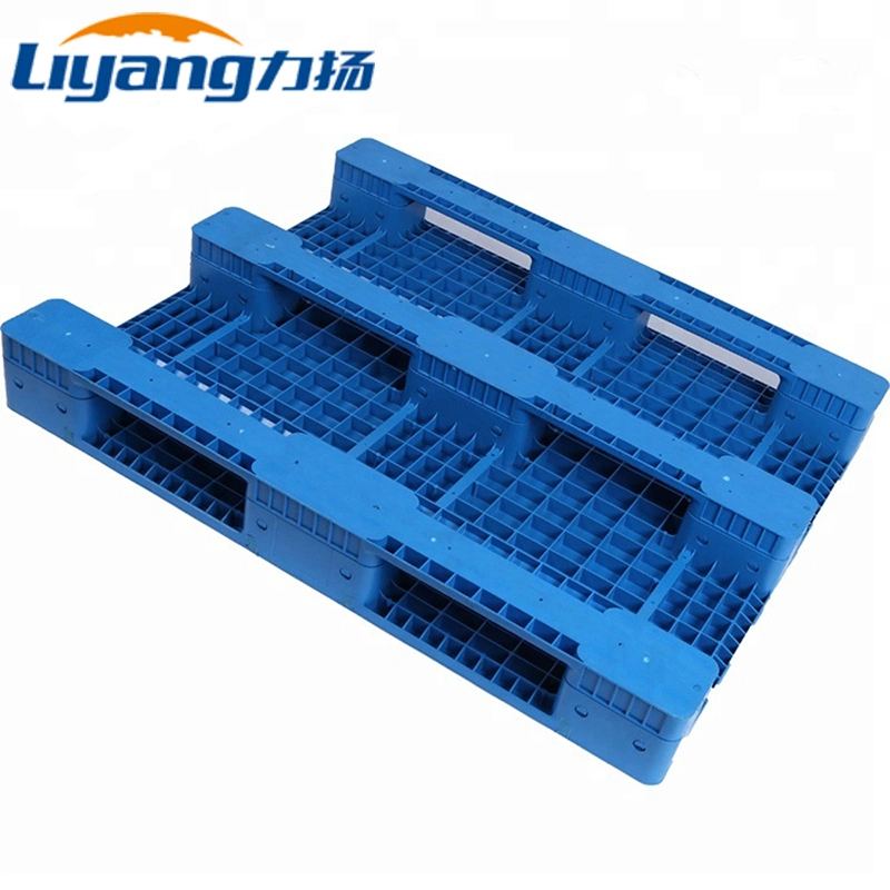 Hygienic 3 Runner Plastic Pallet Heavy Duty Reinforced Flat Racking Cheap Euro Plastic Pallet