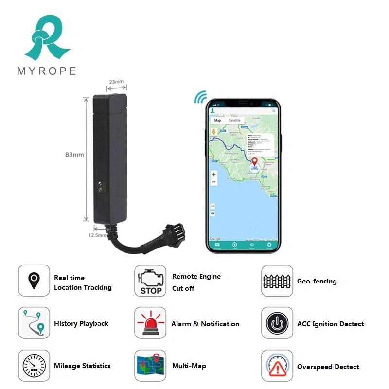 Small Motorcycle Tracking Device GPS for Auto Motorcycle Car Tracking with Shutdown Engine Remotely