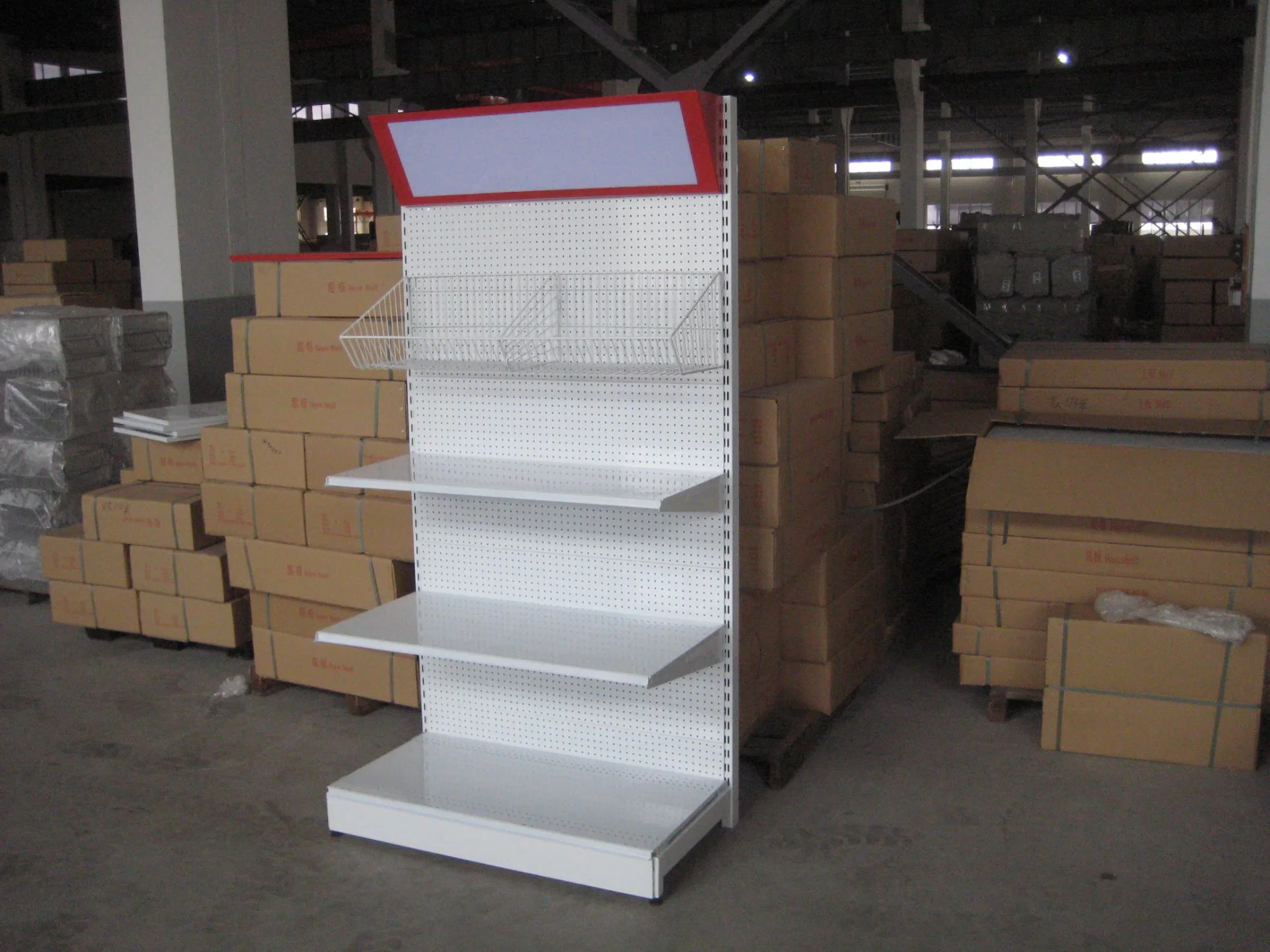 CE Certificate Metal Supermarket Shelf Display Stand Shelf High quality/High cost performance 