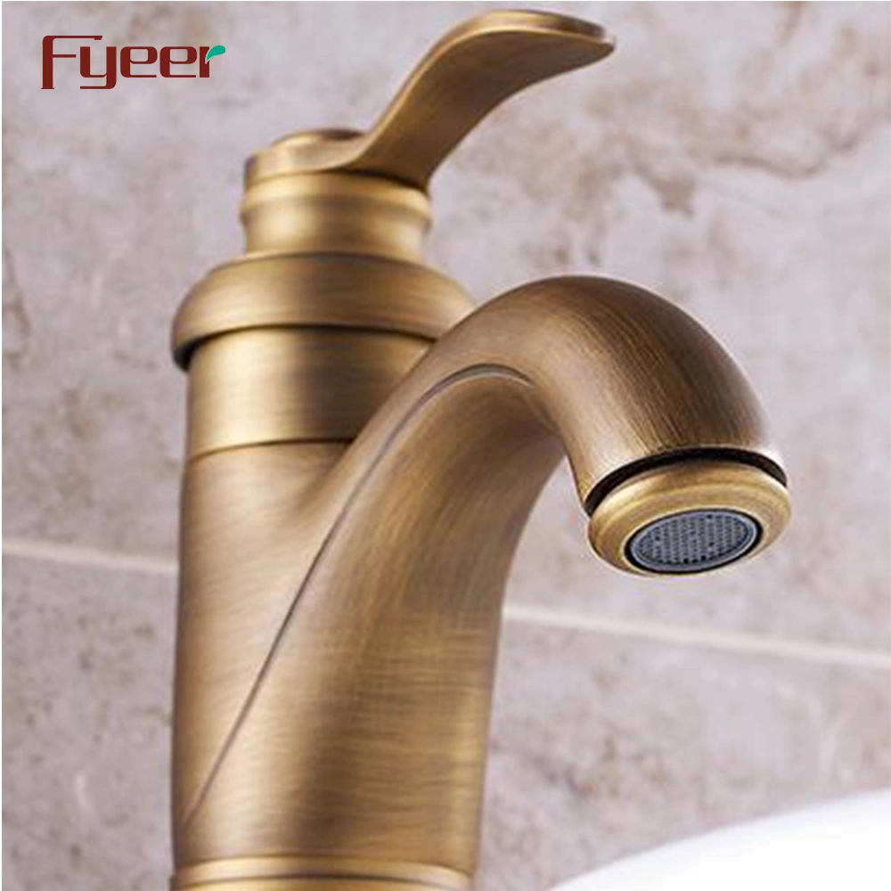 Fyeer Traditional Antique Bronze Basin Water Tap