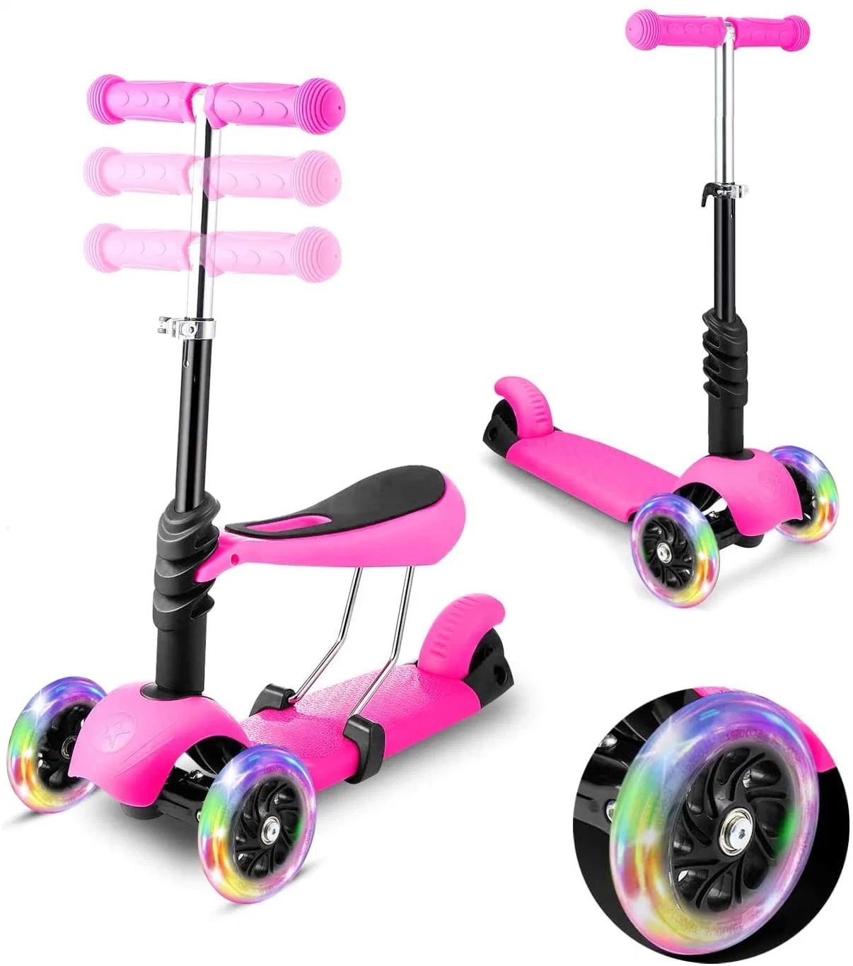 Removable Seat 3-in-1 Kids Kick Scooter