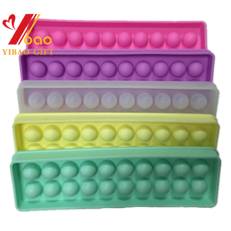 Hot Customize Creative Color Custom Food Grade Kitchenware FDA Silicone Ice Cube Tray/Mold Cake Mold/Chocolate for Bakeware (YB-IC-221)