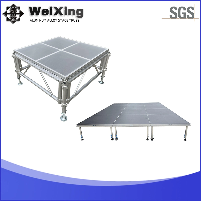 1*1m/1*2m Live Production Events Display Equipment Acrylic Aluminum Quick Assemble Stage