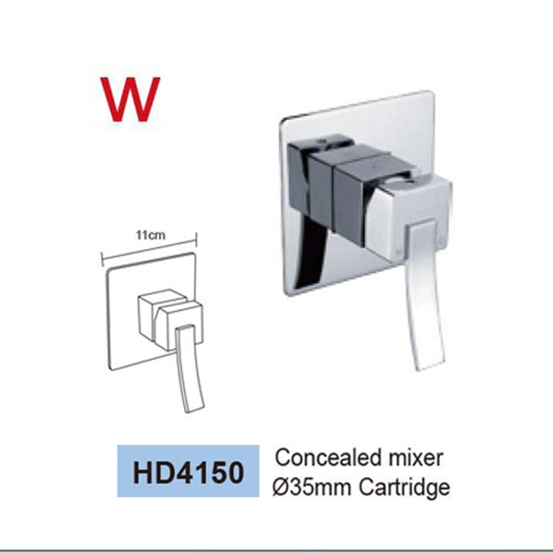 Sanitary Ware Wall Mounted Square Shower Bathtub Mixer (HD4150)