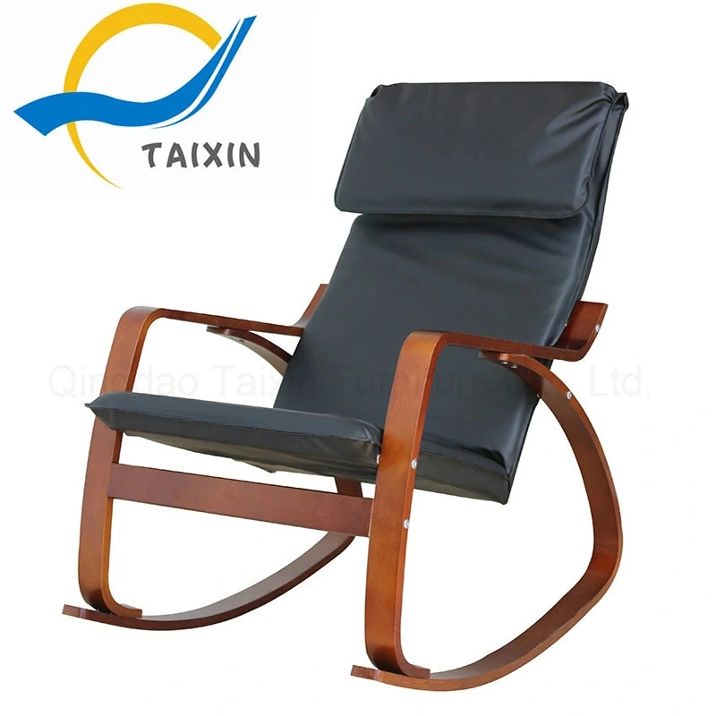 Factory Direct Selling Fashion Adult Wooden Rocking Chair Sofa for Bedroom