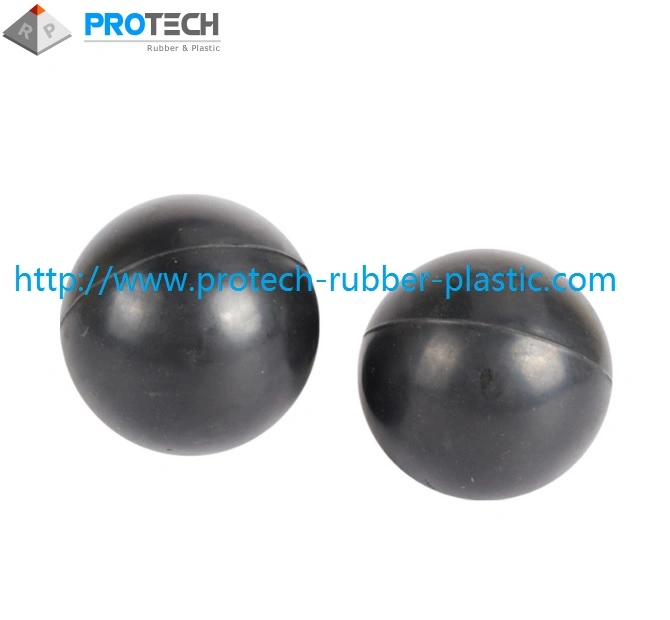 Custom Black Matte Solid Rubber Ball/Hemispheres for Sealing