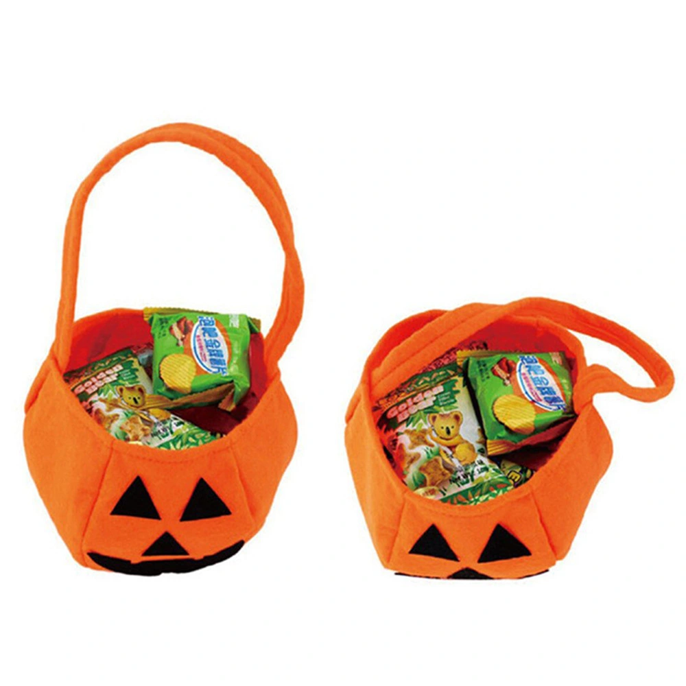 Halloween Portable Pumpkin Bag Non-Woven Candy Bag Halloween Decorations