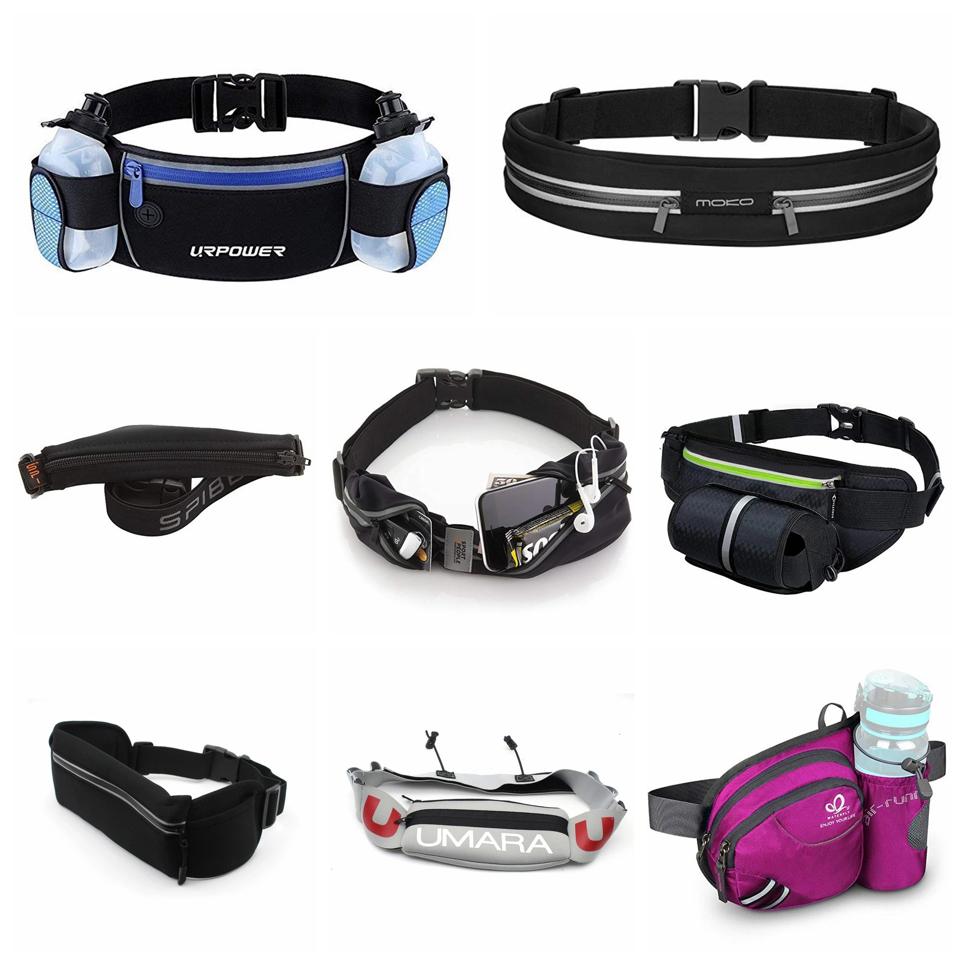 Custom Outdoor Running Travel Sports Mobile Phone Pockets Waterproof Multifunctional Marathon Belt