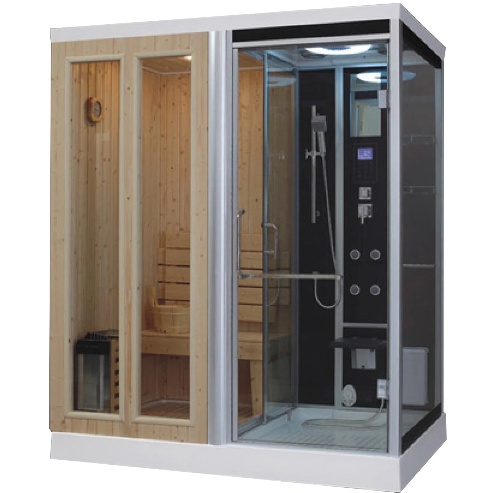 Luxury Melhor Sauna a vapor Banheira com chuveiro de vapor interior