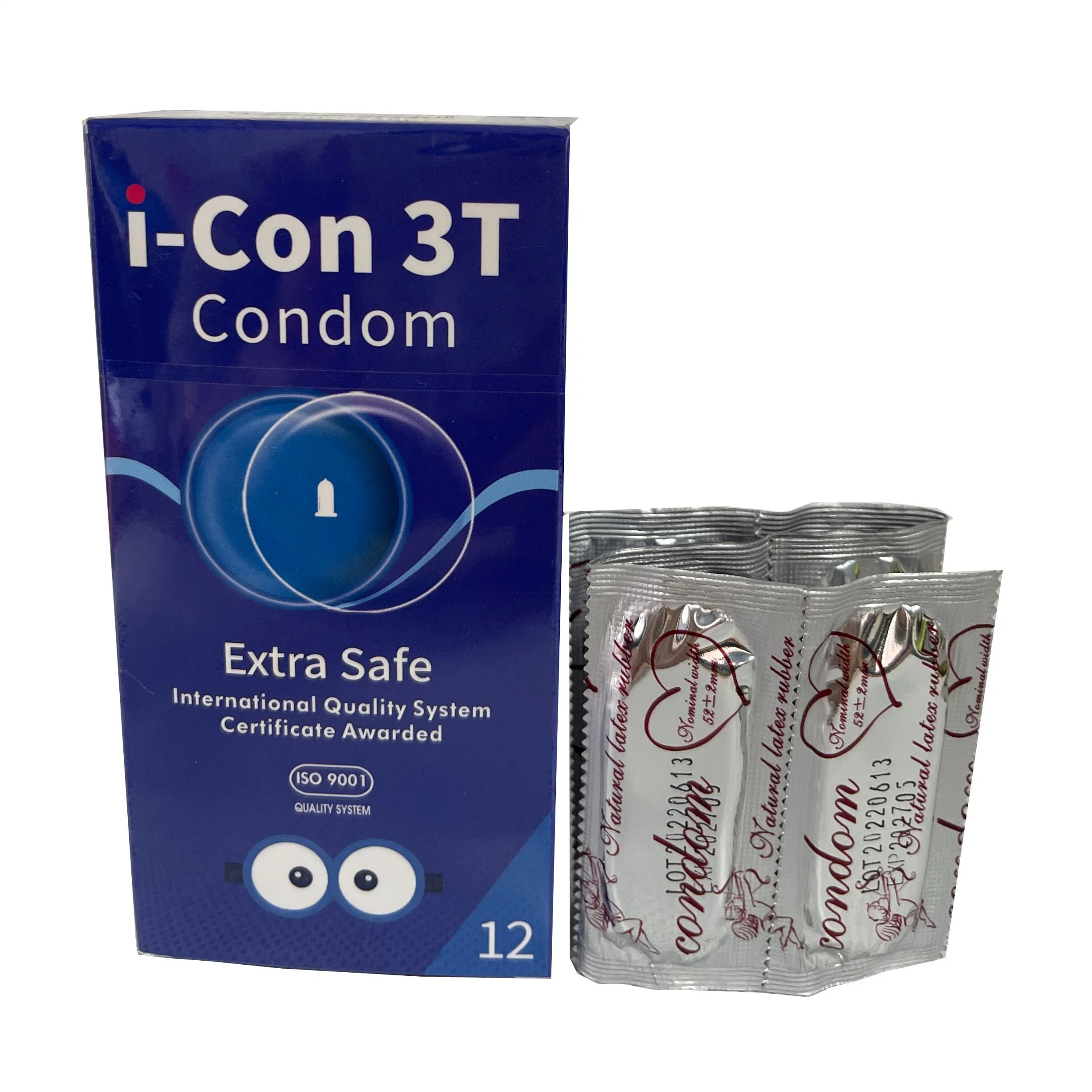 Usine de gros emballage sexe spécial silicone Spike Condom pour l'homme