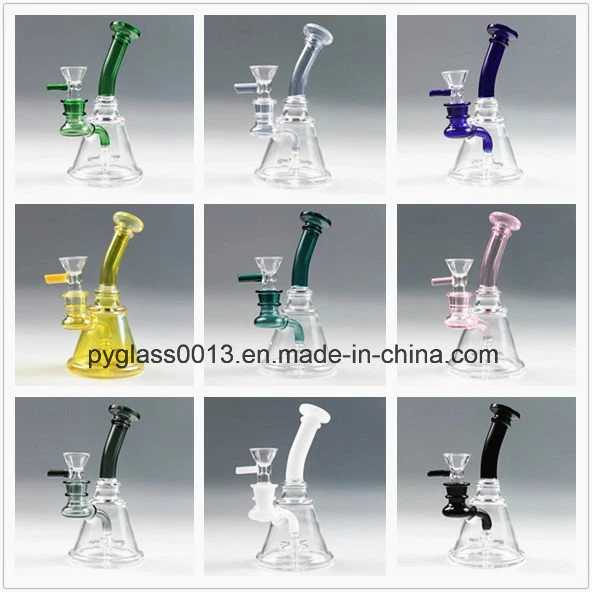 Dry Herb Colorful Silicone Water Pipesn with Clear Downstem for Smoking Glass Pipe