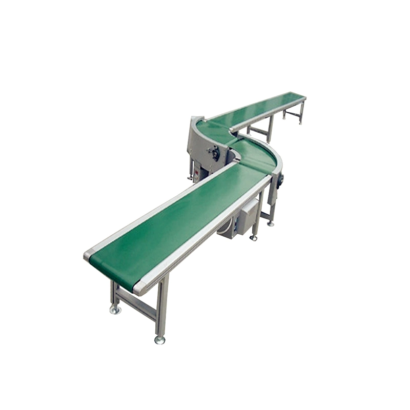 Hongrui Customized 180degree Durable Green Rubber Belt Conveyor Assembly Line